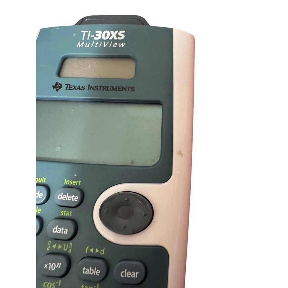 Texas Instruments TI-30XS MultiView Scientific Calculator Blue White Tested Work - Picture 3 of 8
